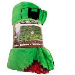 Discount Manta Minecraft 110x150cm coralina Niños Ropa Y Téxtil: Cosas Que Ponerse Para Niños |Minecraft