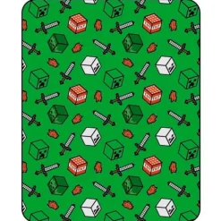 Discount Manta Minecraft 110x150cm coralina Niños Ropa Y Téxtil: Cosas Que Ponerse Para Niños |Minecraft