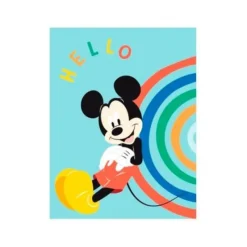 New Import Películas Y Personajes De Disney ·Mickey & Minnie|Disney Hogar^Manta polar Disney Mickey Mouse Hello