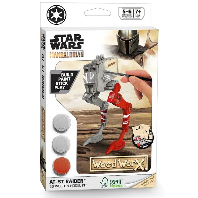 Discount Maqueta de madera Star Wars AT-ST Walker Regalos Star Wars Por Personaje |Replicas Y Coleccionismo Star Wars