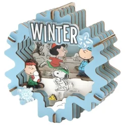 New Maqueta Peanuts Puremind Wooden Theater Winter Wonderland Juguetes, Figuras Y Más Regalos Para Peques|Snoopy