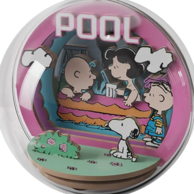 Pantasy Juguetes, Figuras Y Más Regalos Para Peques|Snoopy^Maqueta Peanuts Puremind Wooden Theater Globe Cool Pool