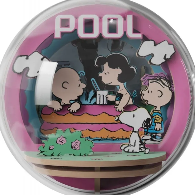 Pantasy Juguetes, Figuras Y Más Regalos Para Peques|Snoopy^Maqueta Peanuts Puremind Wooden Theater Globe Cool Pool