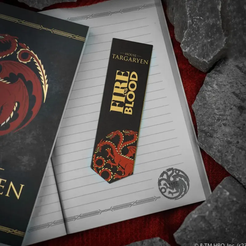 Cinereplicas Juego De Tronos Y La Casa Del Dragón ^Marcapáginas metal Targaryen Game of Thrones