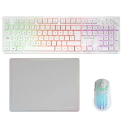 Mars Gaming Teclados Y Ratones Gaming|Alfombrillas Gaming^Combo MCPWXWES GAMING 3IN1 RGB Blanco