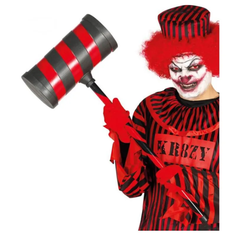 Disfrazzes Armas, Espadas Y Escudos Disfraces|Accesorios Halloween Y Terror ^Martillo de Payaso 79 Cm