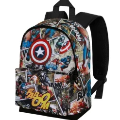 Sale Marvel Capitán América Comic Mochila Pequeña HS FAN, Multicolor Superhéroes Marvel