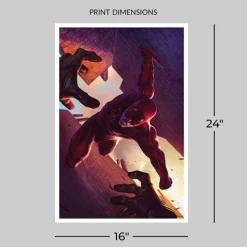 Sale Marvel Litografía Daredevil: The Man Without Fear 60 x 41 cm Superhéroes Marvel|Coleccionismo Marvel