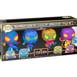 New Marvel Pack de 4 Figuras POP! TV Vinyl Miles Morales 9 cm Superhéroes Marvel|Funko Marvel