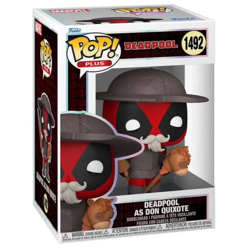Funko Superhéroes Marvel|Funko Marvel^Marvel POP! Vinyl Figura Deadpool como Don Quijote 9 cm