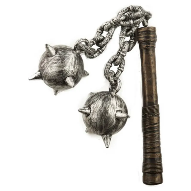 New Maza con Doble Bola de Tortura de 70 cm Accesorios Halloween Y Terror