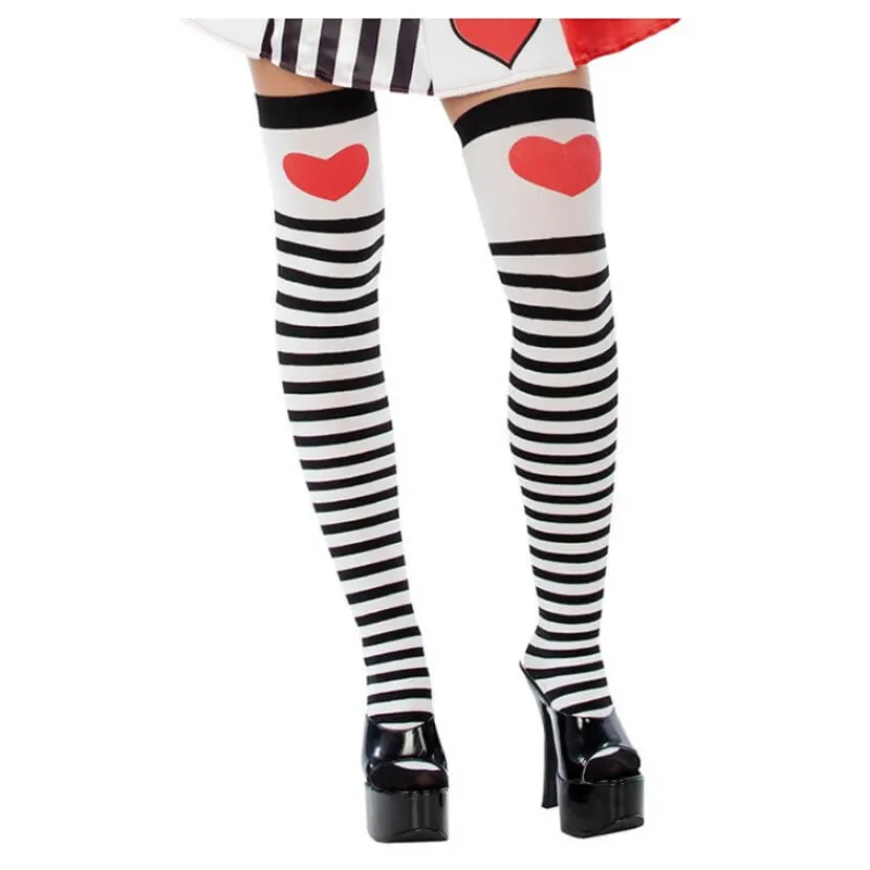 Sale Medias de Reina de Corazones Mujer Medias Y Calcetines Para Disfraces |Disfraces Mujer