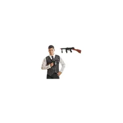 Hot Metralleta de Gánster 50 cm Armas, Espadas Y Escudos Disfraces|Disfraces Unisex