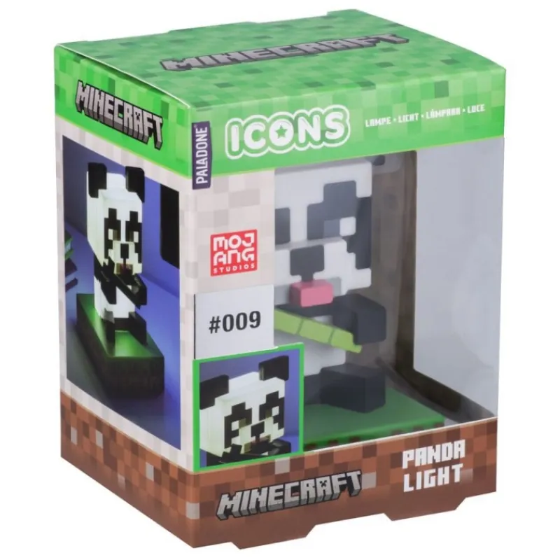 Paladone Products Minecraft^Minecraft Lámpara Panda 11 cm con Licencia Oficial