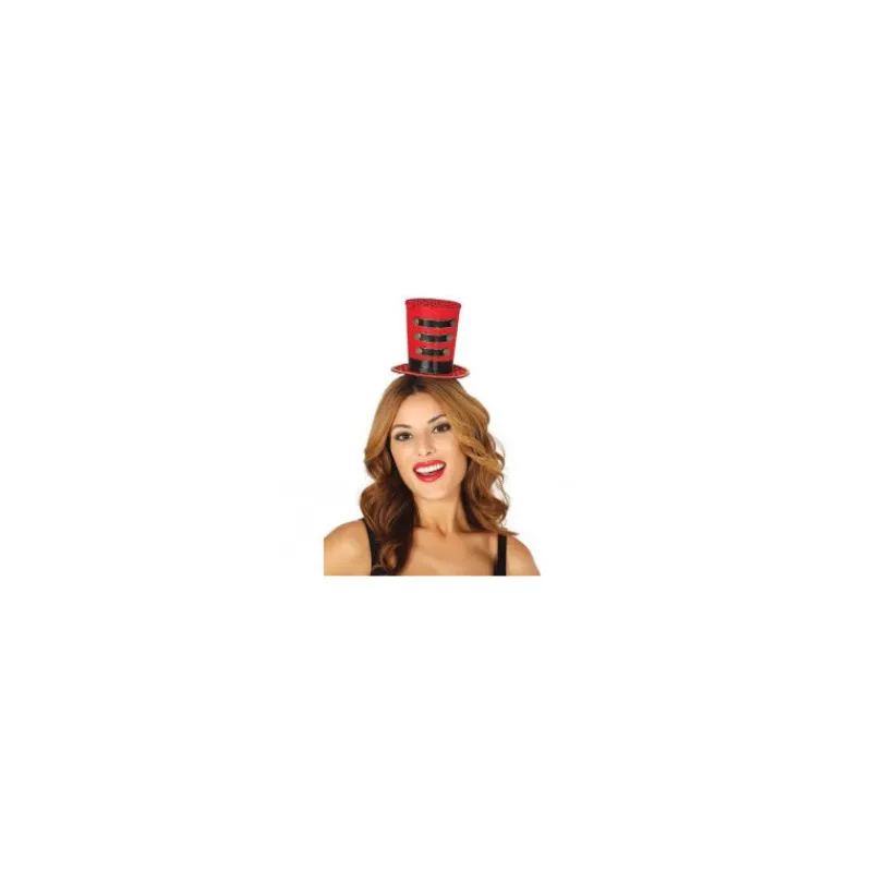 Outlet Mini Chistera de Majorette Roja Sombreros Y Cascos Para Disfraces |Disfraces Unisex