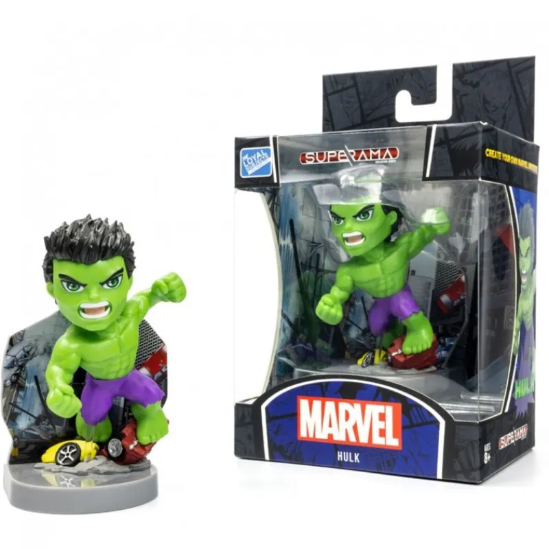The Loyal Subjects Superhéroes Marvel|Coleccionismo Marvel^Mini Diorama Superama Hulk de - 10 cm