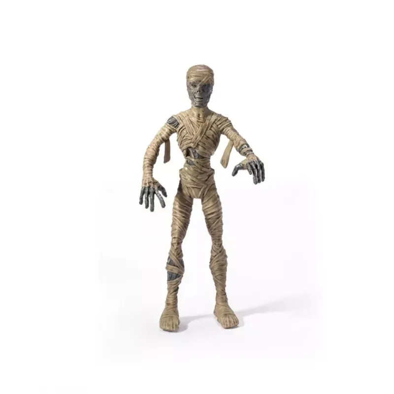 The Noble Collection Monstruos De La Universal|Coleccionismo De Miedo Y Terror^Mini Figura Coleccionable Bendyfigs Universal Monsters Mummy