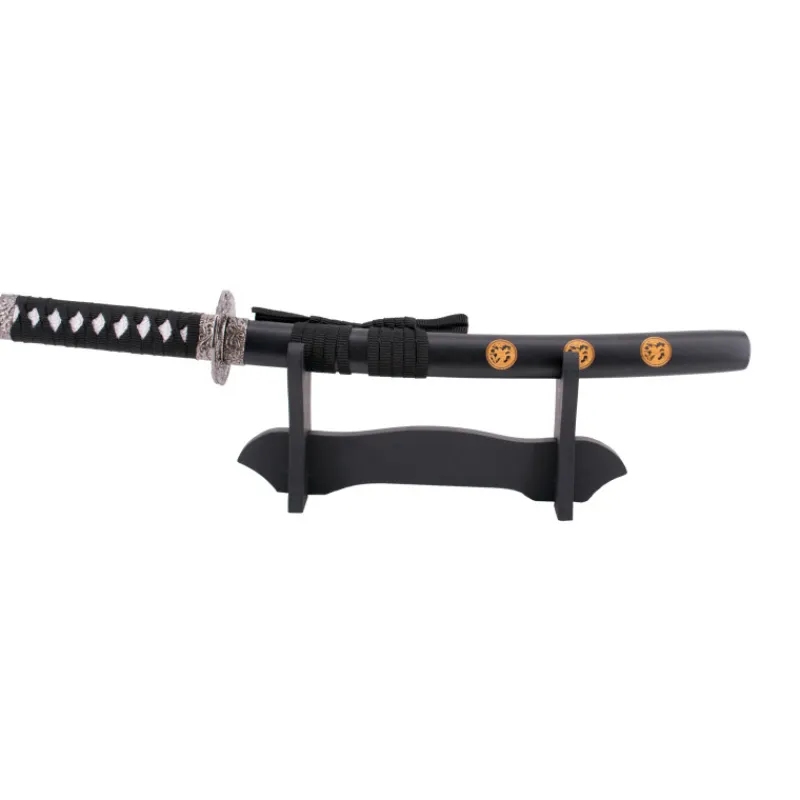 Amont Mini Katanas^Mini Katana Vaina Negra con Soporte 45 cm