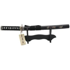 Sale Mini Katana Vaina Negra con Grabado 45 cm Mini Katanas