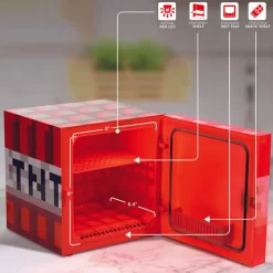 Clearance Mini Nevera Bloque de TNT 6,7L Minecraft Minecraft|Regalos Y Coleccionismo Para Gamers - Cosas De Videojuegos Míticos