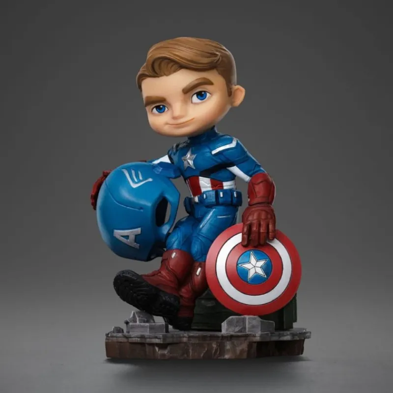 Outlet Minifigura Captain America Mini Co. PVC 14 cm Marvel Coleccionismo Marvel