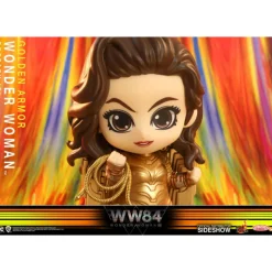 Hot Toys Regalos De Superhéroes Dc|Figuras Dc^Minifigura Cosbaby (S) Golden Armor Wonder Woman 10 Cm Wonder Woman 1984