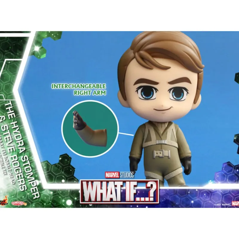 Hot Toys Coleccionismo Marvel^Minifiguras Cosbaby (S) Hydra Stomper & Steve Rogers 10 Cm ¿Qué Pasaría Si...?