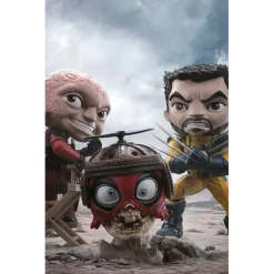 Iron Studios Superhéroes Marvel|Coleccionismo Marvel^Minifiguras Deadpool y Wolverine Mini Co. de 14 cm