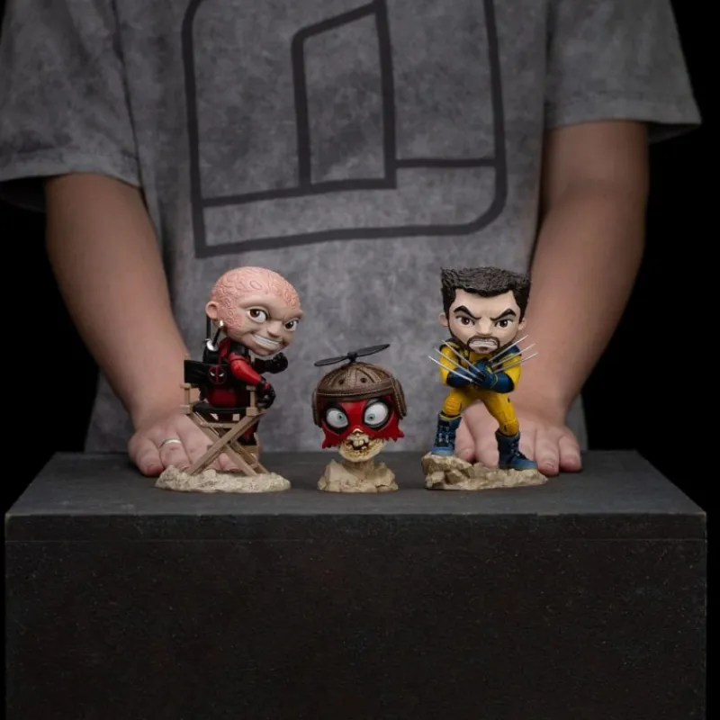 Iron Studios Superhéroes Marvel|Coleccionismo Marvel^Minifiguras Deadpool y Wolverine Mini Co. de 14 cm