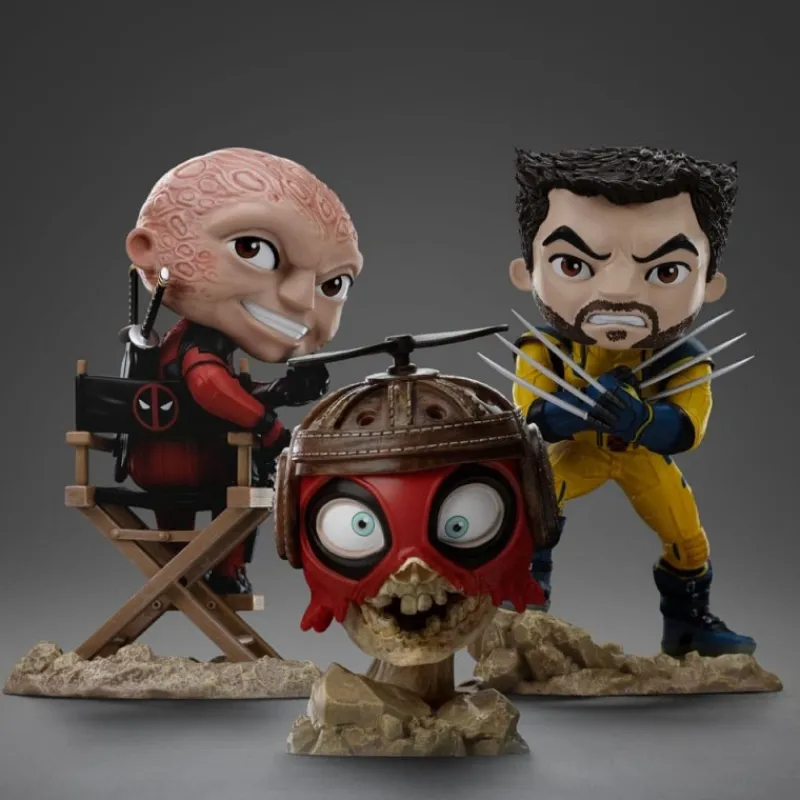 Iron Studios Superhéroes Marvel|Coleccionismo Marvel^Minifiguras Deadpool y Wolverine Mini Co. de 14 cm