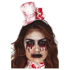 Hot Minisombrero y Gargantilla con Sangre Sombreros Y Cascos Para Disfraces |Accesorios Halloween Y Terror