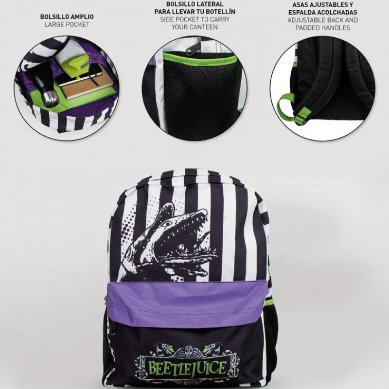 Cerdá Adult Beetlejuice^Mochila Casual Beetlejuice Tim Burton