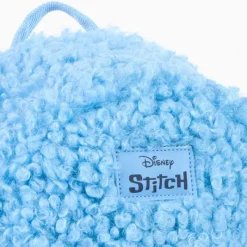 Mochila Casual de Borreguillo Stitch Azul 100% Poliéster Disney Para Niñas|Para El Cole
