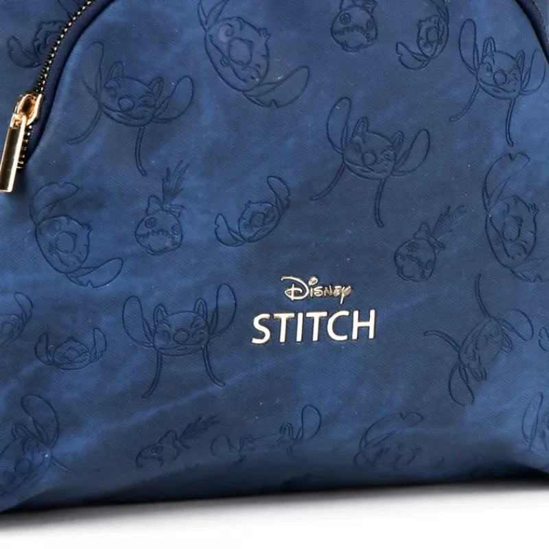 Mochila Casual de Polipiel Azul con Diseño de Stitch Películas Y Personajes De Disney ·Lilo Y Stitch|Bolsos Y Carteras Disney