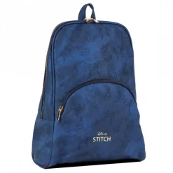 Mochila Casual de Polipiel Azul con Diseño de Stitch Películas Y Personajes De Disney ·Lilo Y Stitch|Bolsos Y Carteras Disney