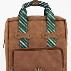 Cerdá Adult Bolsos Y Complementos Harry Potter|Slytherin^Mochila Casual de Polipiel Harry Potter Slytherin - Marrón