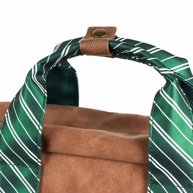 Cerdá Adult Bolsos Y Complementos Harry Potter|Slytherin^Mochila Casual de Polipiel Harry Potter Slytherin - Marrón