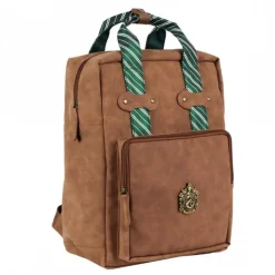Cerdá Adult Bolsos Y Complementos Harry Potter|Slytherin^Mochila Casual de Polipiel Harry Potter Slytherin - Marrón
