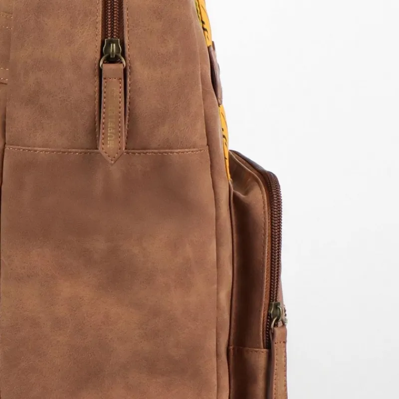 Cerdá Adult Bolsos Y Complementos Harry Potter|Hufflepuff^Mochila Casual Harry Potter Hufflepuff Polipiel Marrón