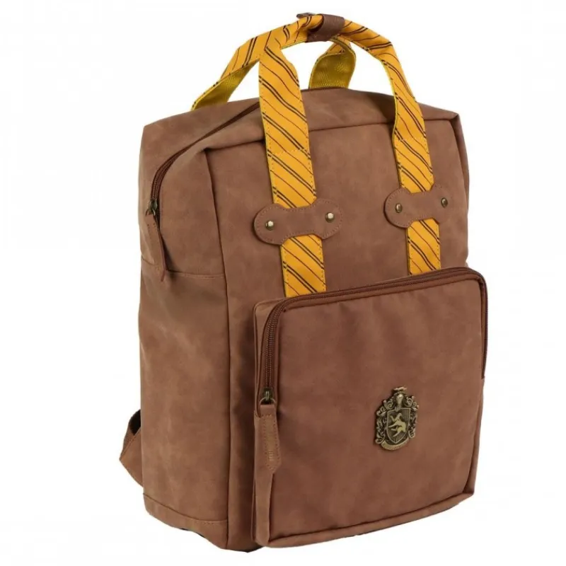 Cerdá Adult Bolsos Y Complementos Harry Potter|Hufflepuff^Mochila Casual Harry Potter Hufflepuff Polipiel Marrón
