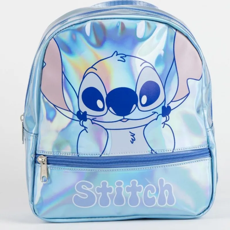 Best Mochila Casual Iridiscente de Stitch 100% PU Azul Para El Cole|Stitch Kids