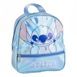 Best Mochila Casual Iridiscente de Stitch 100% PU Azul Para El Cole|Stitch Kids