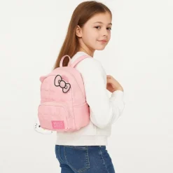 Sale Mochila Casual Rosa Hello Kitty 100% Poliéster Tiempo Libre Kids|Para El Cole
