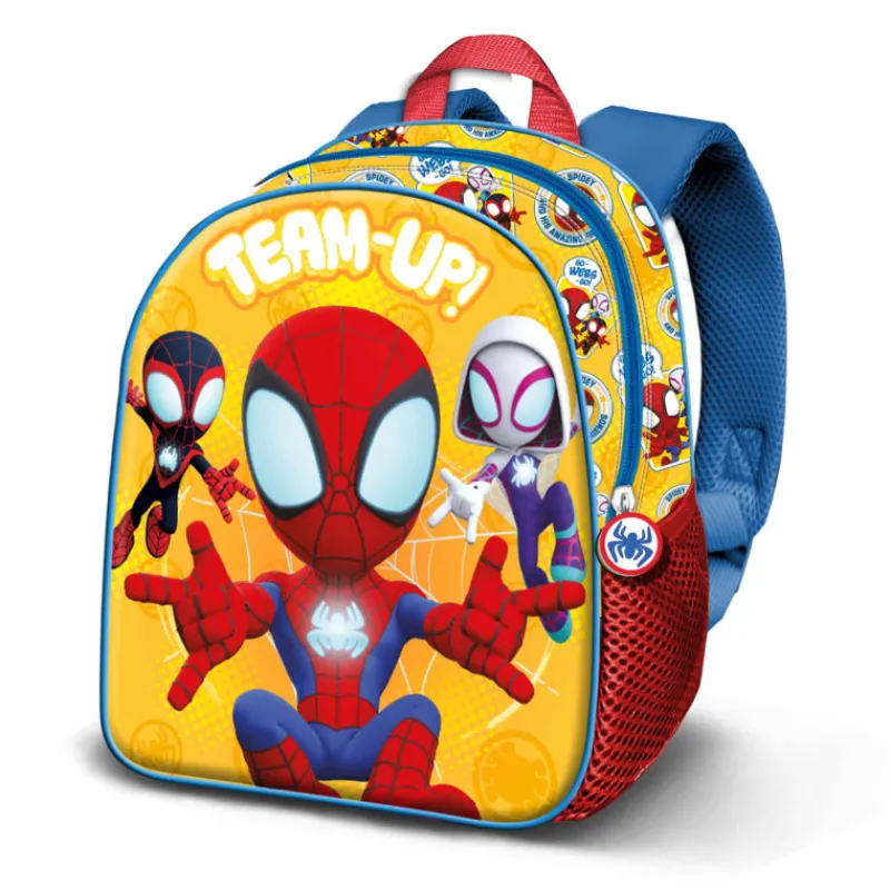 Mochila 3D Elite Marvel Spiderman Team-up Para El Cole