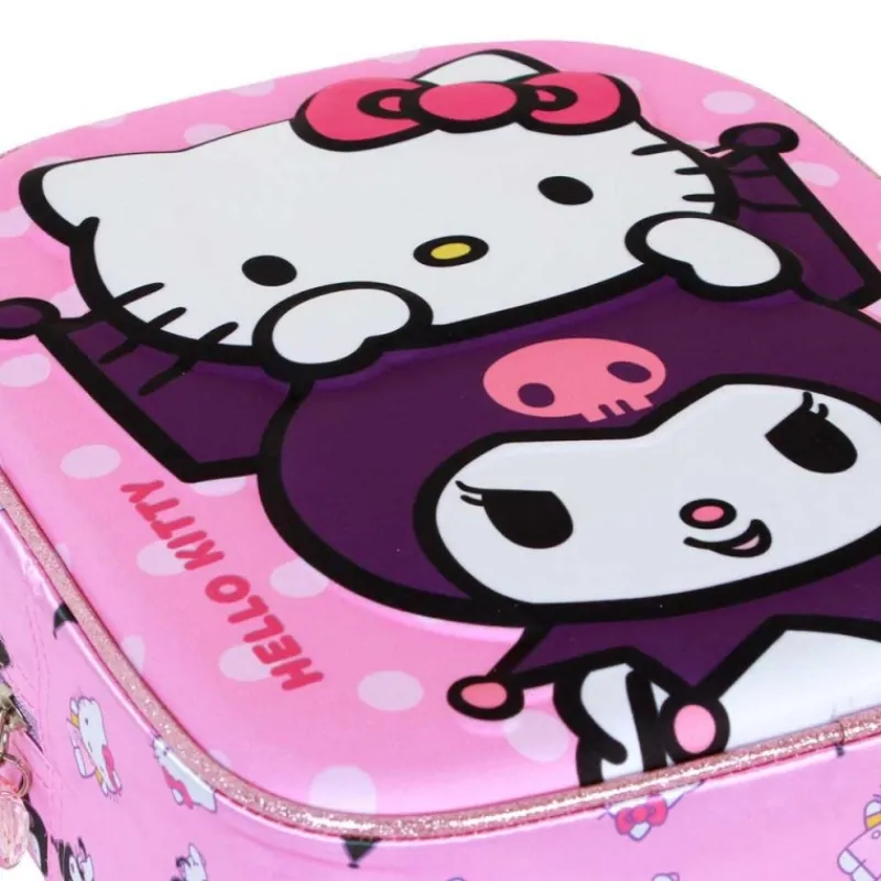Online Mochila 3D Rosa Sanrio Hello Kitty Infantil con Relieve Tiempo Libre Kids|Para El Cole