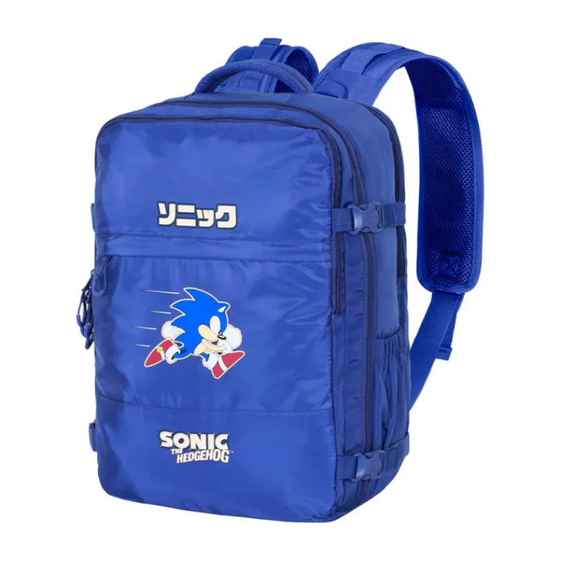 KaracterMania Regalos Y Coleccionismo Para Gamers - Cosas De Videojuegos Míticos^Mochila de Viaje Mercury Grande Azul Sonic The Hedgehog SEGA Action