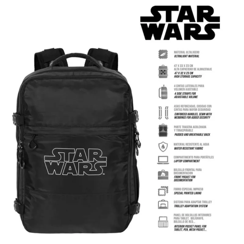 Online Mochila de Viaje Mercury Grande Star Wars Logo Complementos Star Wars