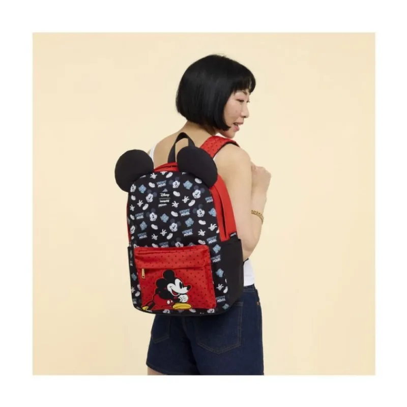 Loungefly Películas Y Personajes De Disney ·Mickey & Minnie|Bolsos Y Carteras Disney^Mochila Disney de Nylon Mickey Mouse por
