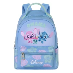 KaracterMania Disney Para Niñas|Para El Cole^Mochila Disney Lilo y Stitch Jolly Heady Pequeña Azul