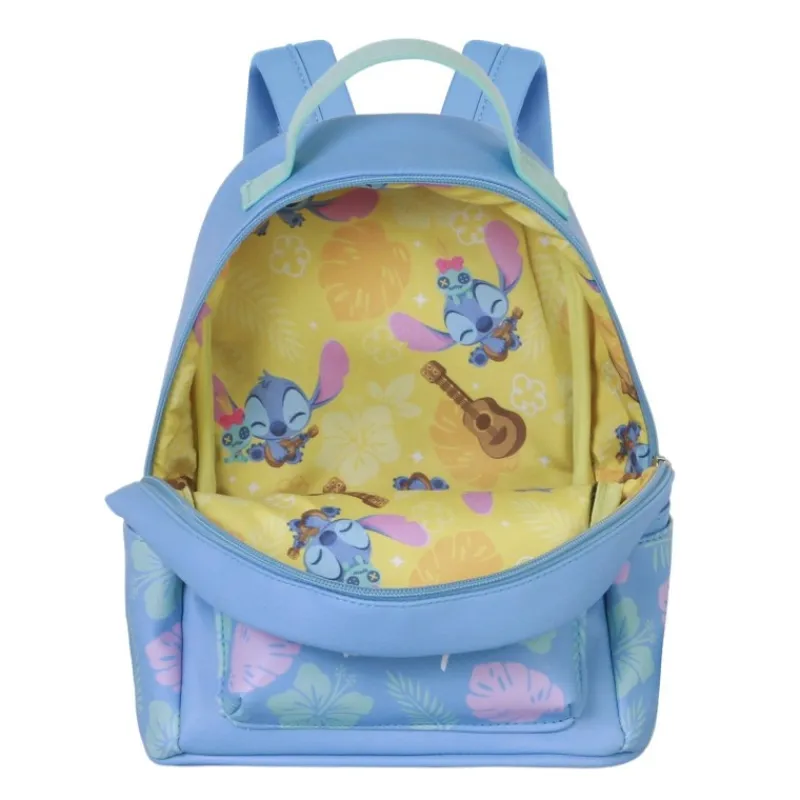 KaracterMania Disney Para Niñas|Para El Cole^Mochila Disney Lilo y Stitch Jolly Heady Pequeña Azul